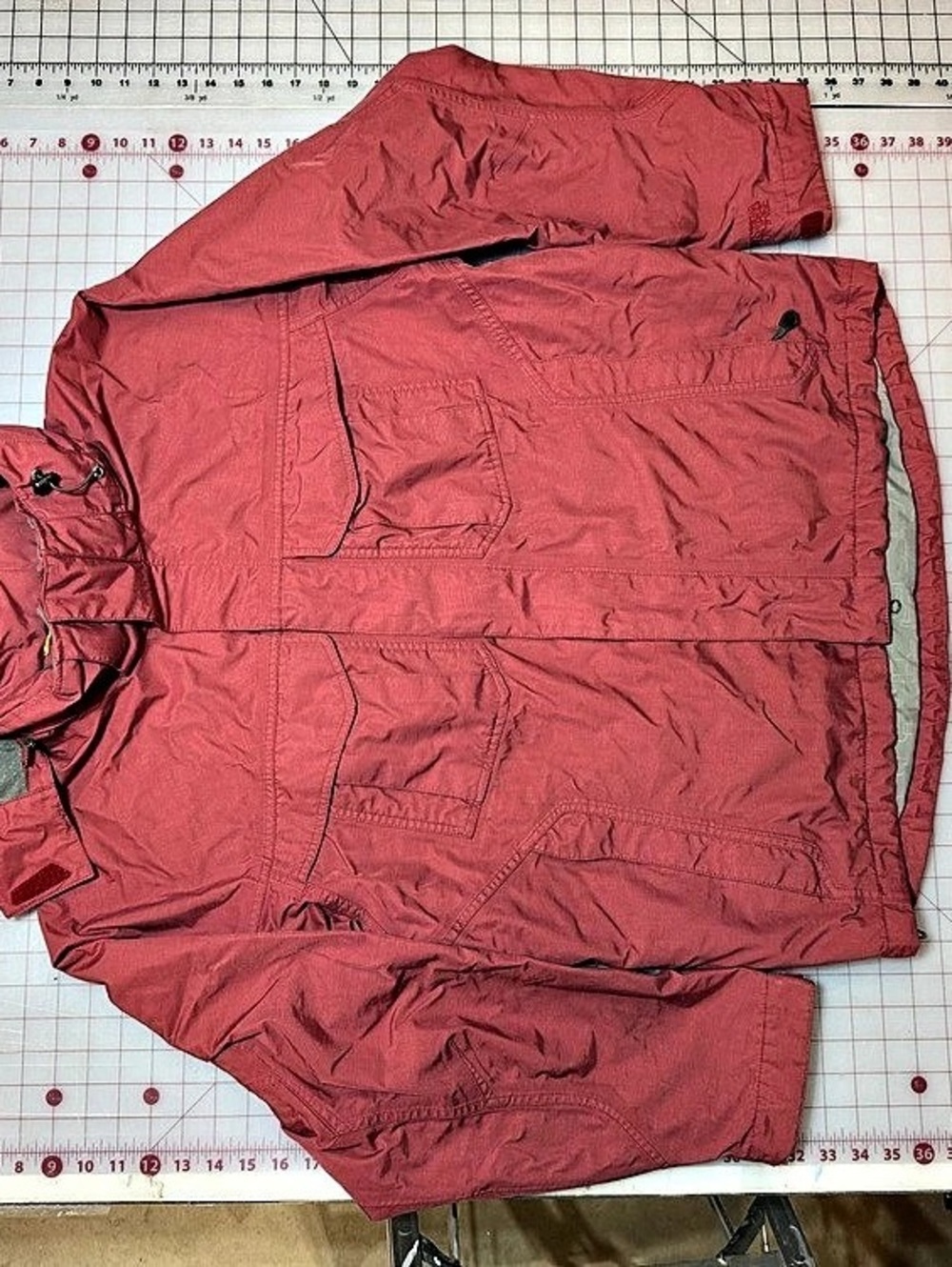 Eastern Mountain Sports System Three Men's muted red, Gray lining, Shell Jacket
